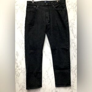 Gap Straight Leg Jeans 34W X 32L Black Casual Denim